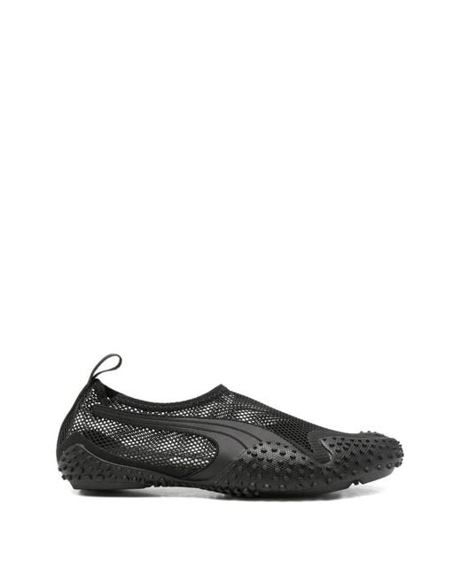 PUMA Black Mostro Flex Round-Toe Sneakers