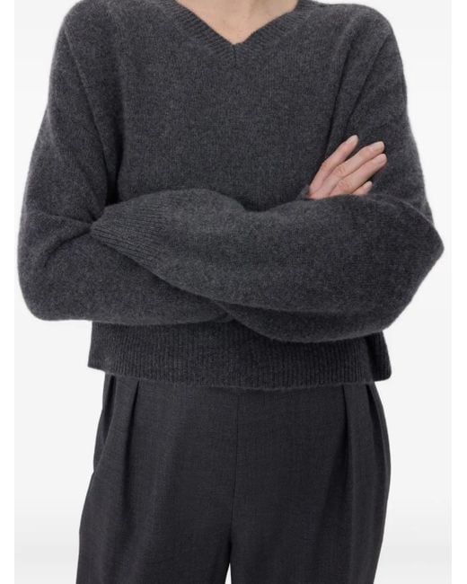 Loulou de Saison Black V-Neck Sweater