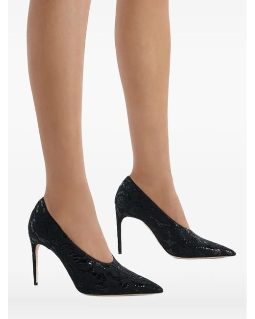 Pumps A Punta 90Mm di Malone Souliers in Black