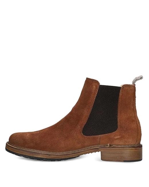 Astorflex Brown Wilflex Suede Chelsea Boots for men