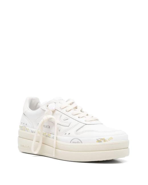 Premiata White Micol Shoes