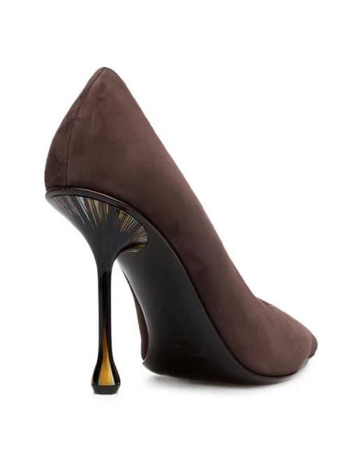 Jimmy Choo Brown Ixia Pointed-Toe Pumps
