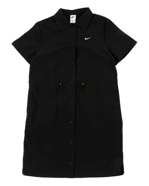 Nike Black Kurzärmeliges Minikleid