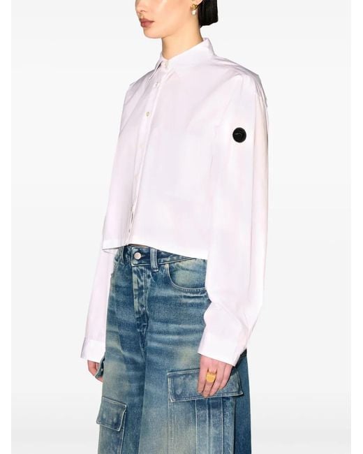 Ambush White Cropped Shirt