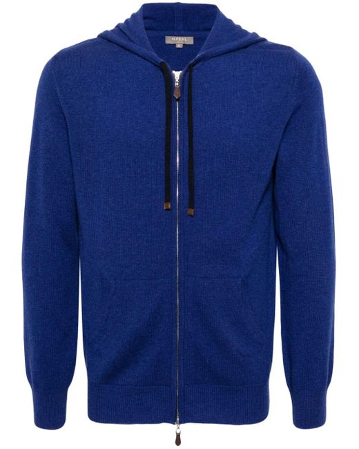 Hoodie zippé Ladbroke N.Peal Cashmere pour homme en coloris Blue