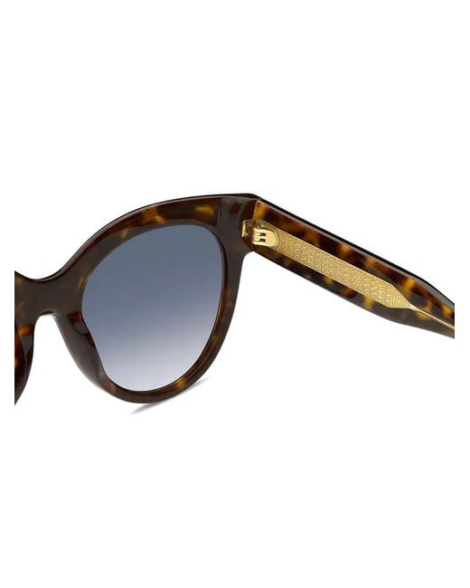 Marc Jacobs Black Tortoiseshell-Effect Cat-Eye Sunglasses