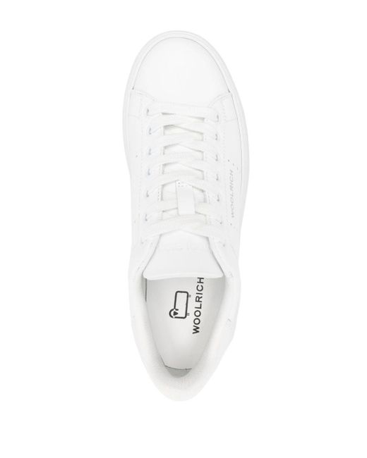 Woolrich White Perforated-embellishment Chunky Sneakers