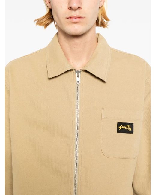 Stan Ray Natural Logo-Patch Shirt Jacket for men