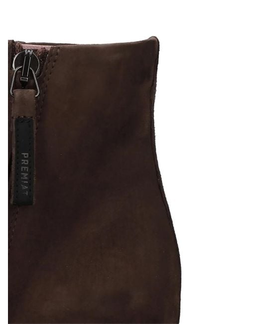 Premiata Brown 70Mm Block-Heel Ankle Boots