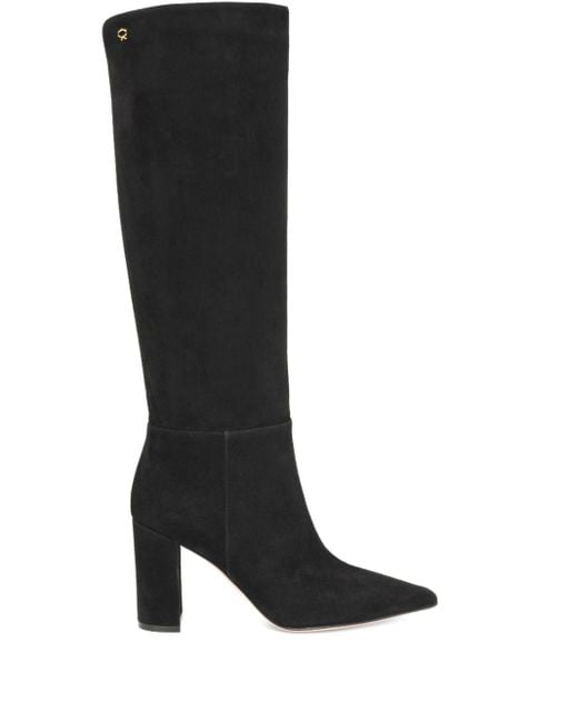 Gianvito Rossi Black 85Mm Leather Boots