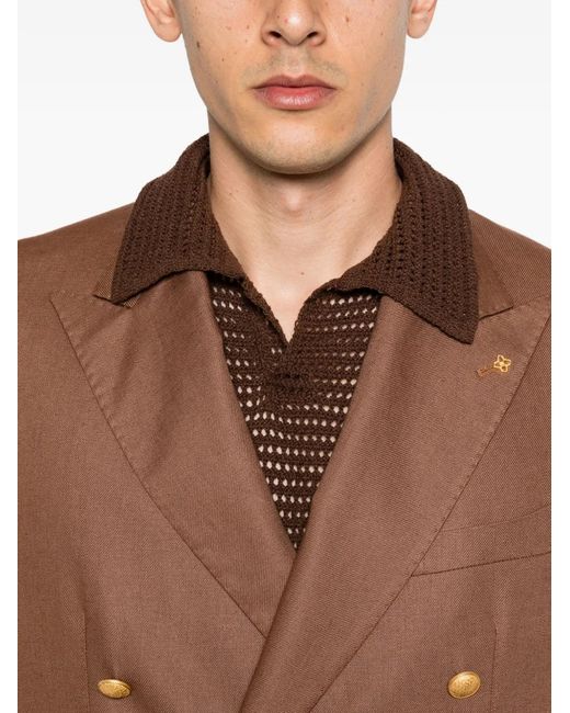 Tagliatore Brown Costume À Veste À Boutonnière Croisée for men