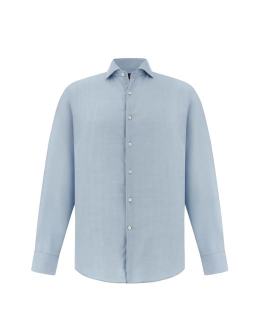 Paul & Shark Blue X-Soft Twill Shirt for men