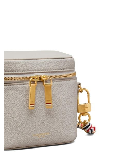 Thom Browne White Leather Cross Body Bag