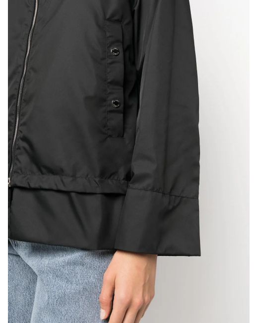 Moorer Black Sinia Hooded Jacket