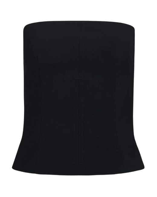 Twp Black Jillian Bustier Top