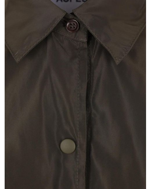Aspesi Gray Button-Front Shirt Jacket