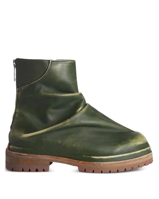 424 Green Marathon Distressed Boots for men
