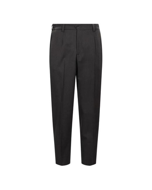 Briglia 1949 Black Portofino Pleated Trousers for men