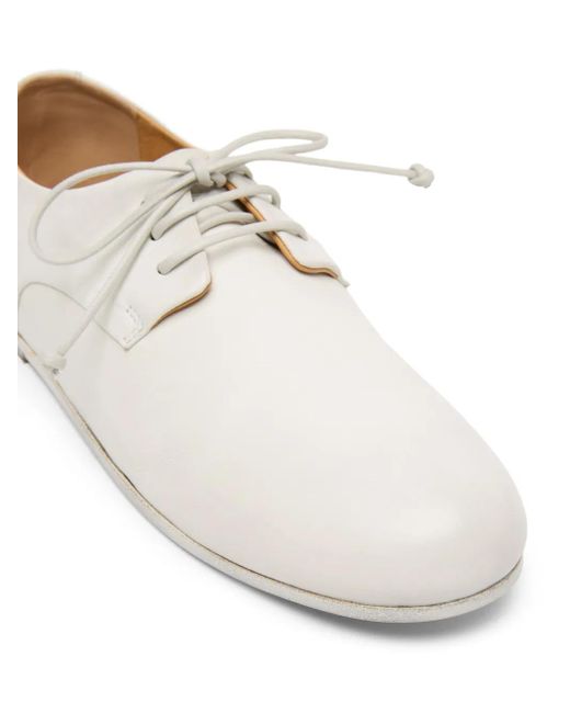 Marsèll White Steccoblocco Leather Derby Shoes