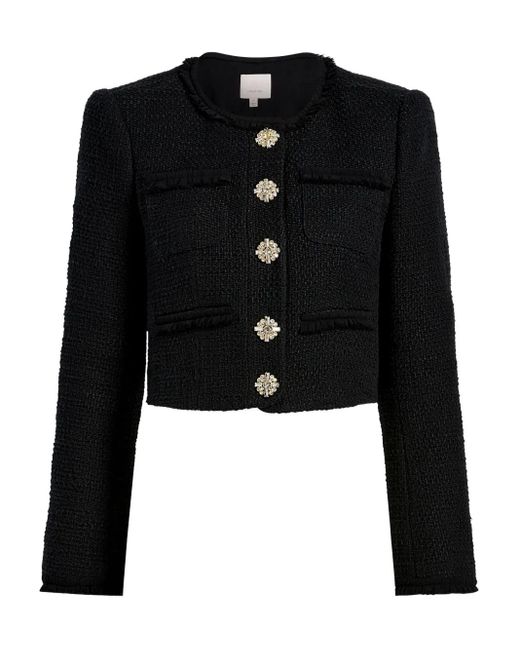 Cinq À Sept Black Linda Tweed Jacket