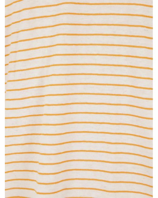 Reward If Found White Striped-Pattern Midi Dress