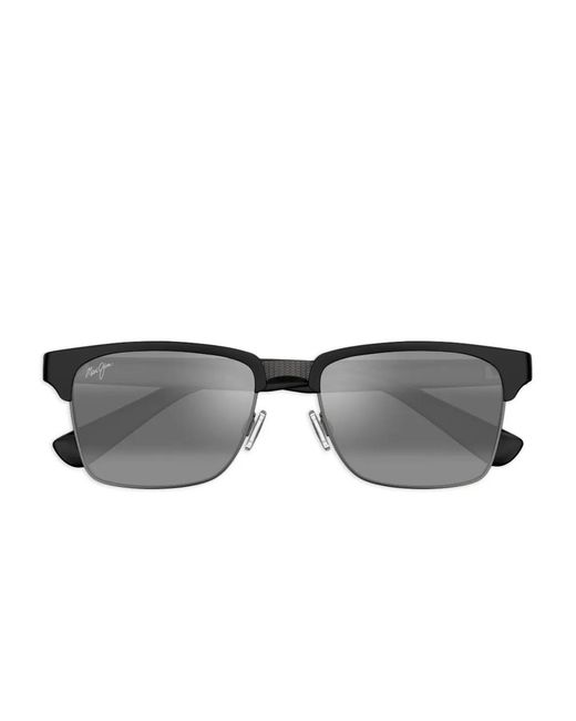 Maui Jim Gray Kawika Square-Frame Sunglasses