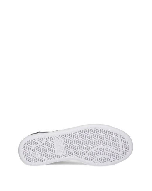Sneakers Con Logo Goffrato di EA7 in Black
