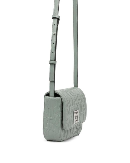 ARMANI EXCHANGE ロゴプレート ショルダーバッグ Gray