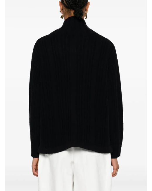 Pull Vitalba En Maille Côtelée Max Mara en coloris Black