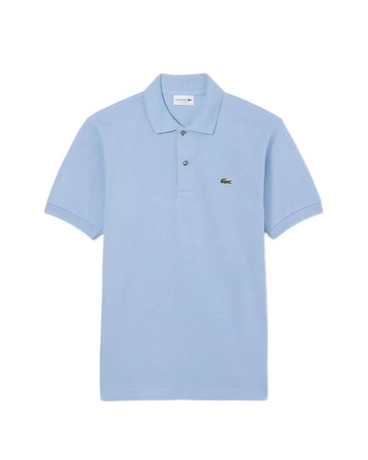 Lacoste Blue Logo-Detail Polo Shirt for men