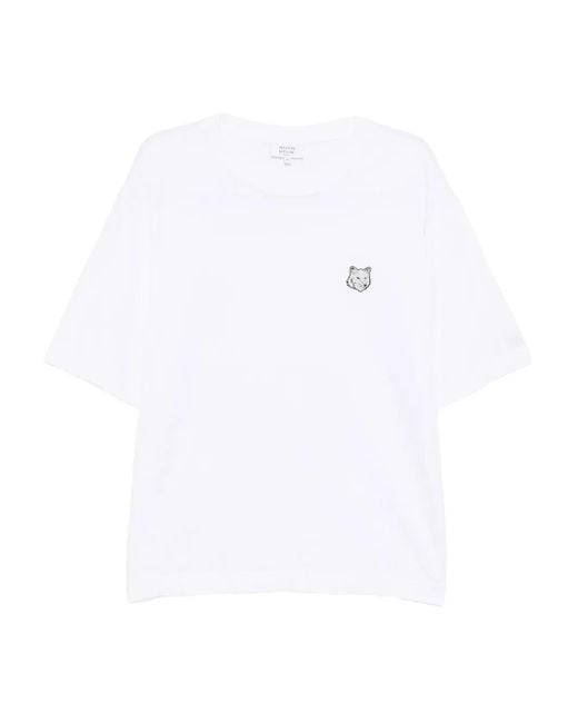 Maison Kitsuné White Fox Head Oversize Tee-Shirt for men
