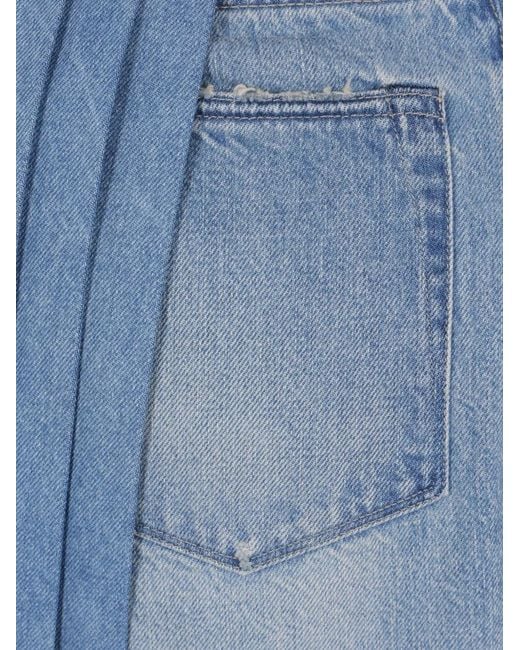 Kuro Blue Mark Xiii Pleated Denim Skirt