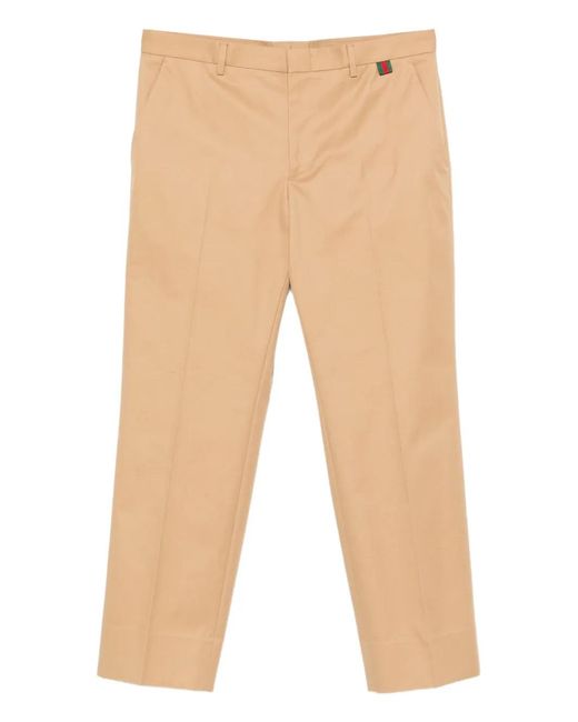 Gucci Natural Neutrals Trousers for men