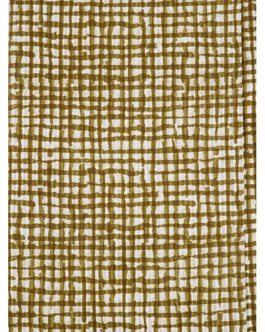 Paul Smith Metallic Check Fish Scarf for men