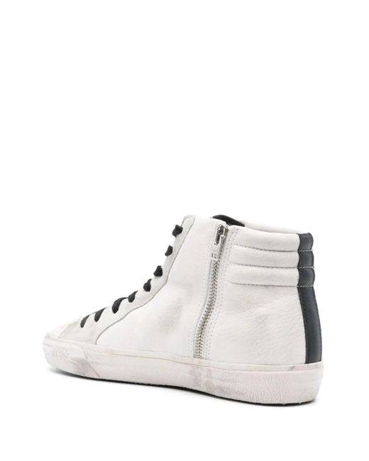 Golden Goose Deluxe Brand White Slide Sequin-Embellished Sneakers