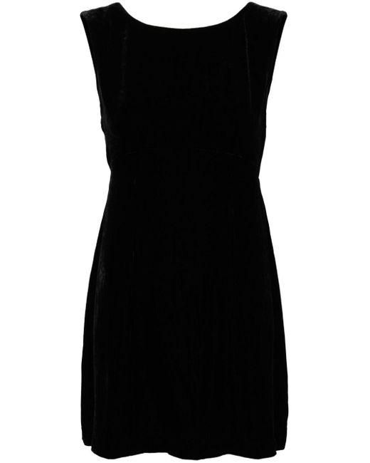 Vestido corto Michaela con aberturas Rixo de color Black
