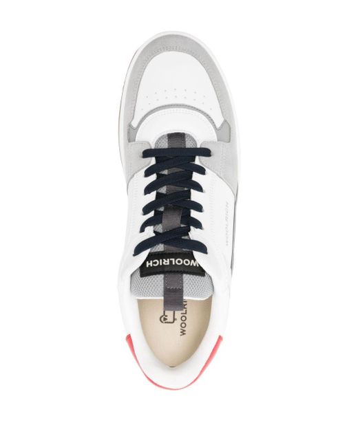 Woolrich Sneakers Met Colourblocking in het White voor heren