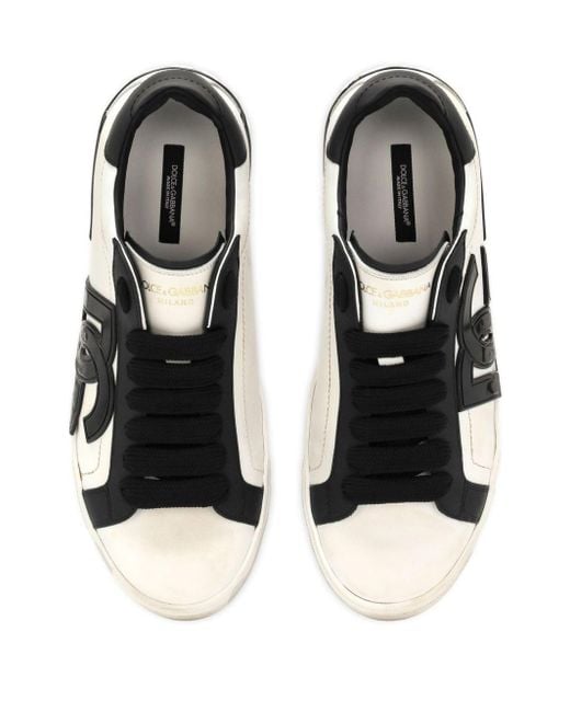 Dolce & Gabbana Portofino Sneakers in Black für Herren