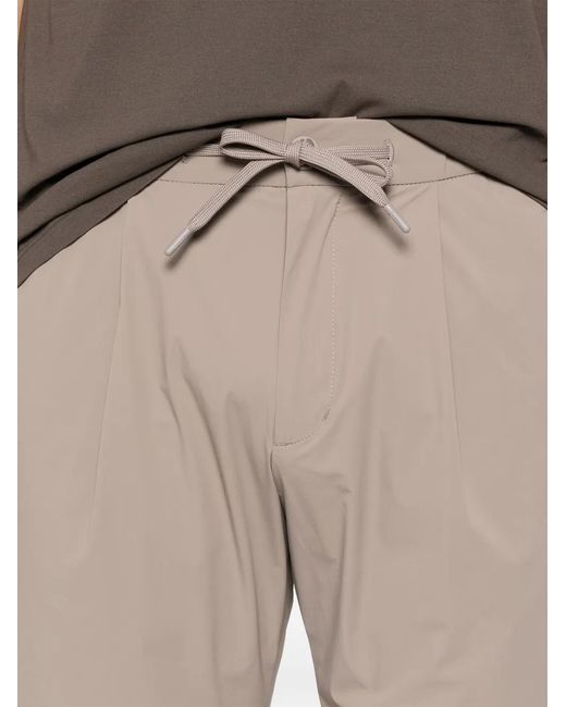 Herno White Drawstring-Waist Trousers for men