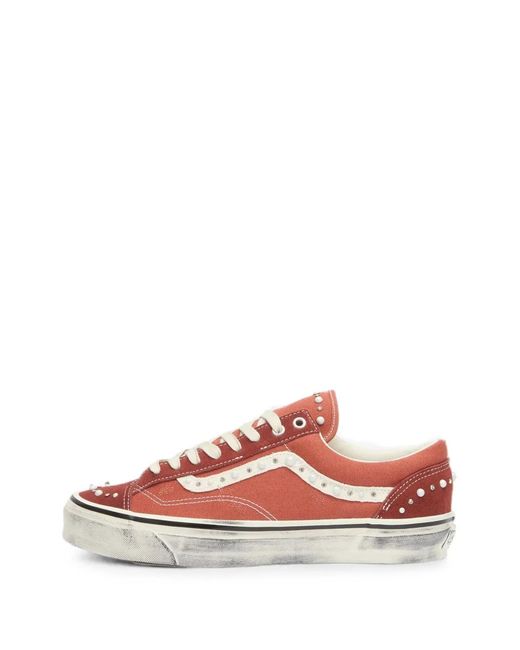 Vans Pink Premium Old Skool Stud-Embellished Sneakers
