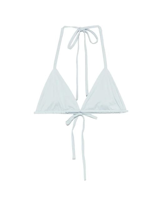 Myra Swim White Vera Triangle Bikini Top