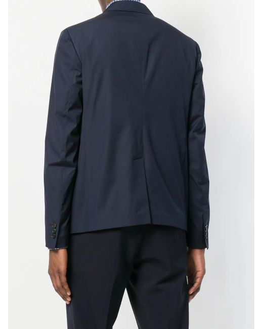 Prada Blazer Met Enkele Rij Knopen in het Blue voor heren