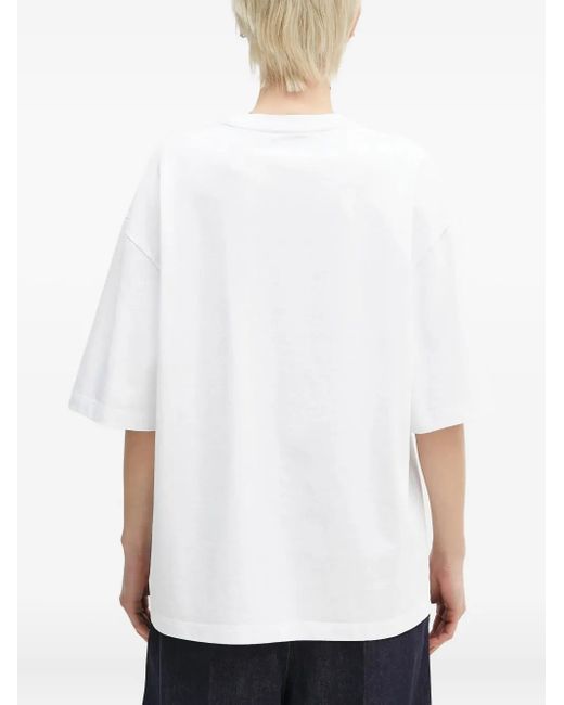 Camiseta con estampado de cupido Fiorucci de color White