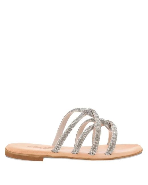 Kima Metallic Crystal-Embellished Sandals