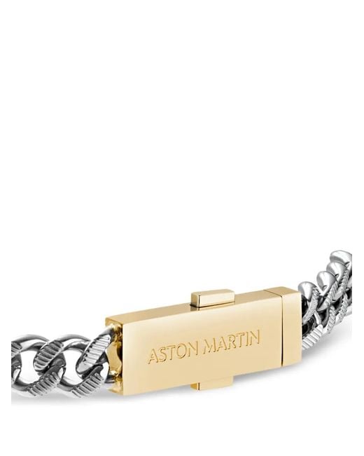 Aston Martin Watches Metallic Chain-Link Bracelet for men