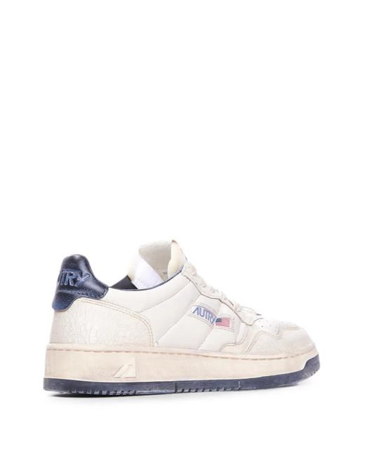 Autry White Medalist Super Vintage Sneakers for men
