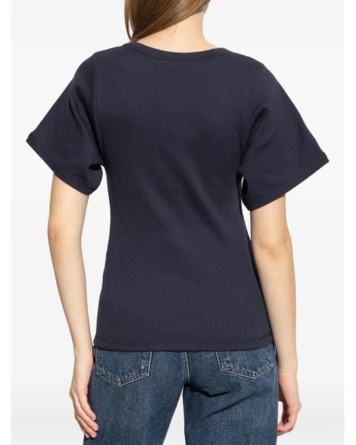 By Malene Birger Blue Lunai Round-Neck T-Shirt