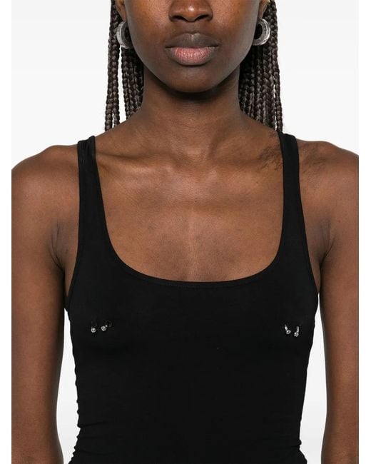 Mugler Black Bodysuits