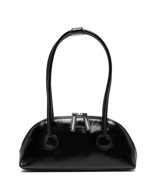MARGE SHERWOOD Black Mini Sac Bessette East-West À Effet Froissé