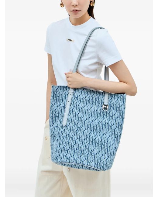 Borsa Tote di Rabanne in Blue